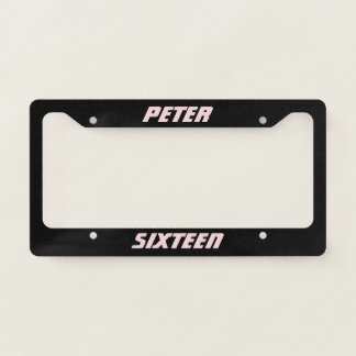 Beautiful Personalized License Plate Frame