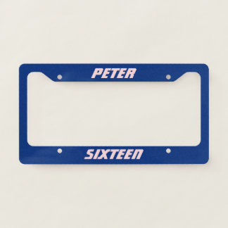 Beautiful Personalized License Plate Frame
