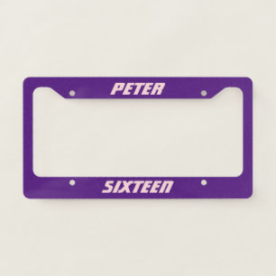 Beautiful Personalized License Plate Frame