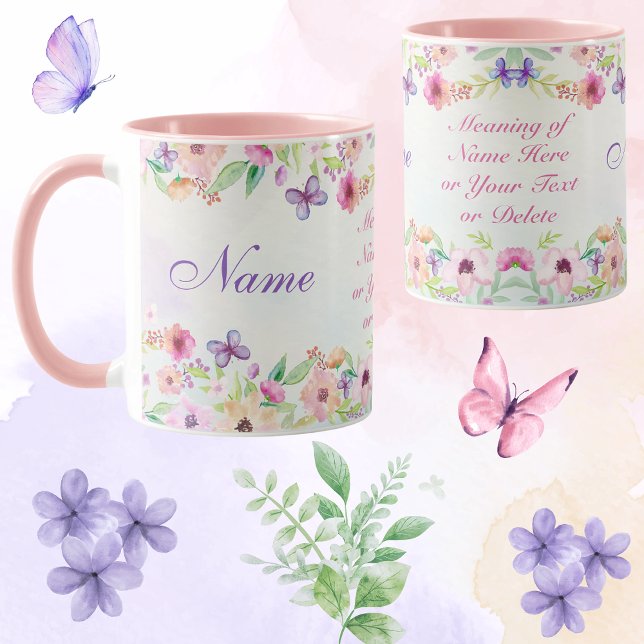 Beautiful Personalized Name Gifts with Meaning HER Mug (Meaning of Name gifts, Name and Meaning Mugs. )