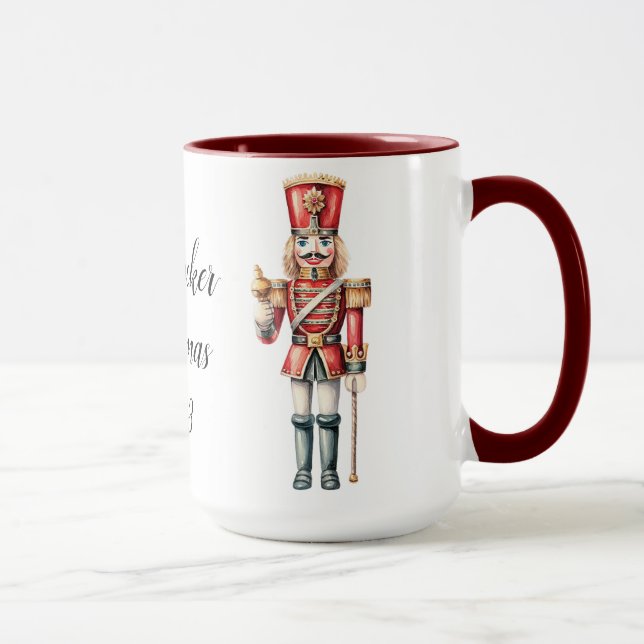 Beautiful Personalized Nutcracker Sublimation Mug (Right)