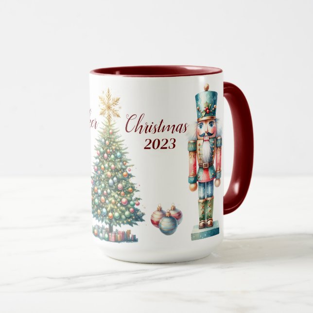 Beautiful Personalized Nutcracker Sublimation Mug (Front Right)