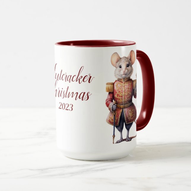 Beautiful Personalized Nutcracker Sublimation Mug (Front Right)