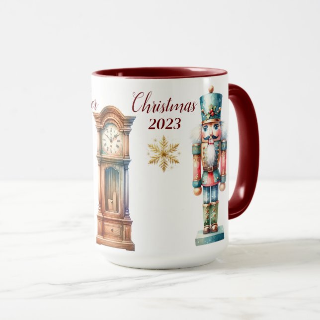 Beautiful Personalized Nutcracker Sublimation Mug (Front Right)