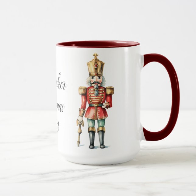 Beautiful Personalized Nutcracker Sublimation Mug (Right)