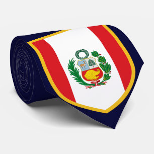 Beautiful Peru Flag Neck Tie