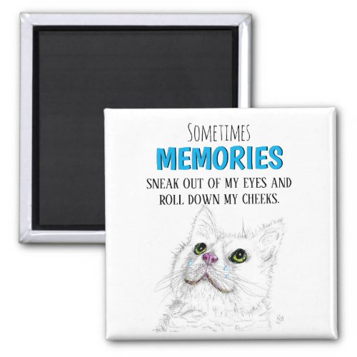 Beautiful Pet Memorial Words of Loss Magnet