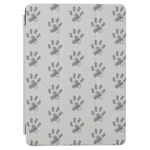 Beautiful Pet Paws on Light Gray iPad Air Cover