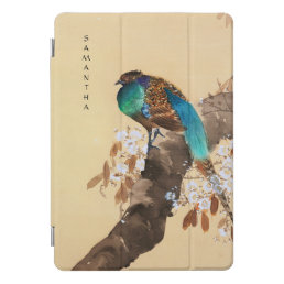 Beautiful Pheasant Blooming Tree Vintage Japanese iPad Pro Cover