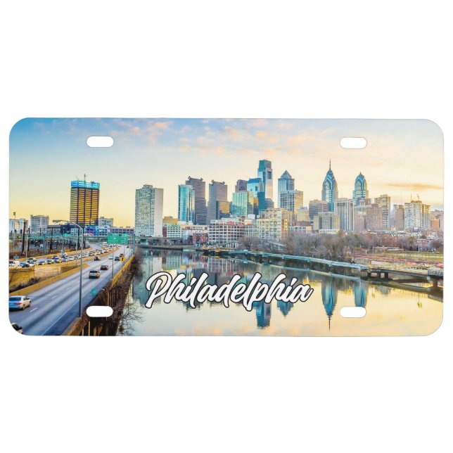Beautiful Philadelphia, Pennsylvania License Plate (Front)