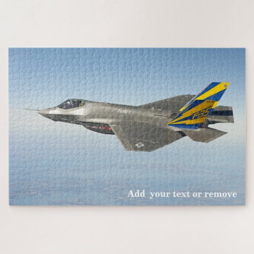 Beautiful photo F_35 Lightning II USAF fighter jet Jigsaw Puzzle