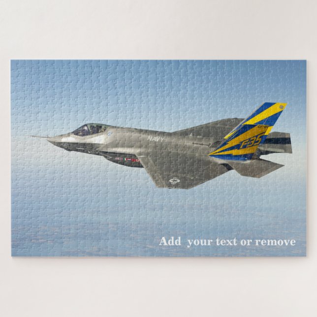 Beautiful photo F-35 Lightning II USAF fighter jet Jigsaw Puzzle (Horizontal)