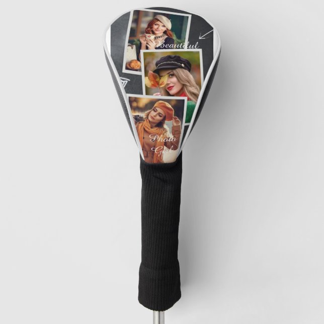Beautiful Photo Girl  Golf Head Cover (Front)