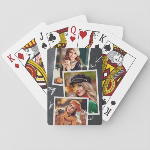 Beautiful Photo Girl  Playing Cards