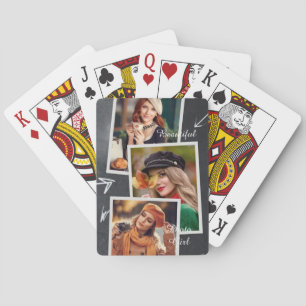 Beautiful Photo Girl Poker Cards