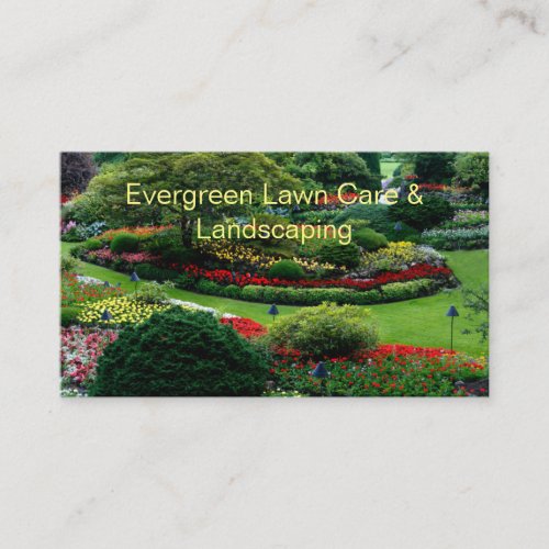 Beautiful Photo Landscaping Business Card