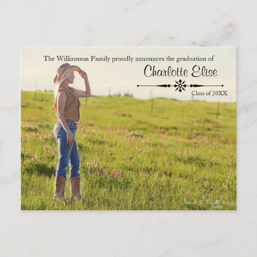 Beautiful Photo with Flourish _ Grad Post Card