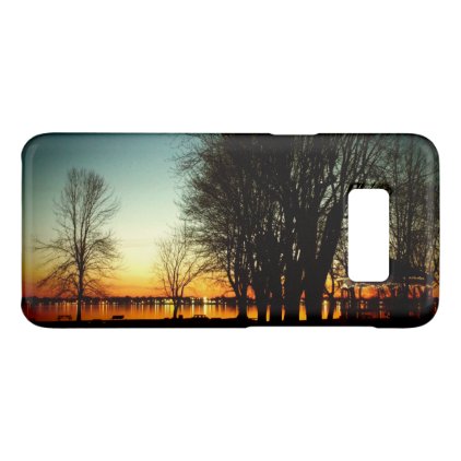 Beautiful photograph bandstand and lake at sunset Case-Mate samsung galaxy s8 case