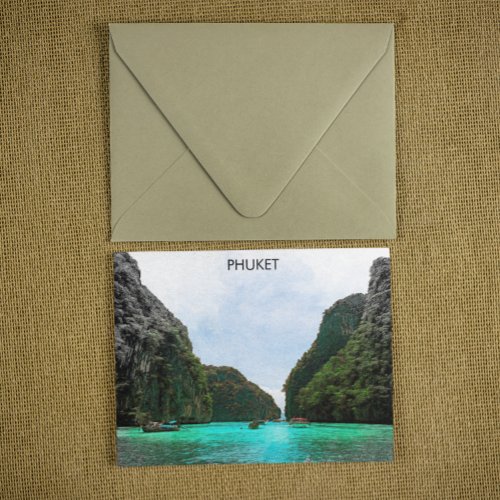 Beautiful Phuket Thailand Aerial View Postcard