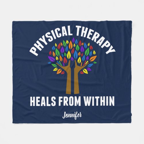 Beautiful Physical Therapy Inspirational Quote Fleece Blanket