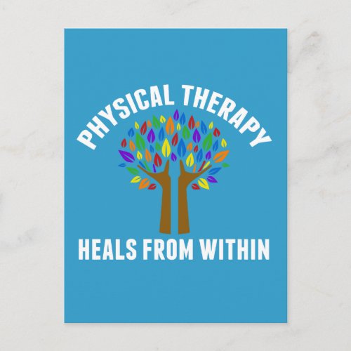 Beautiful Physical Therapy Inspirational Quote Postcard