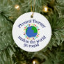 Beautiful Physical Therapy World Quote PT Ceramic Ornament