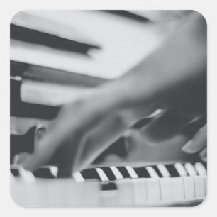 Beautiful Piano Artwork Square Sticker