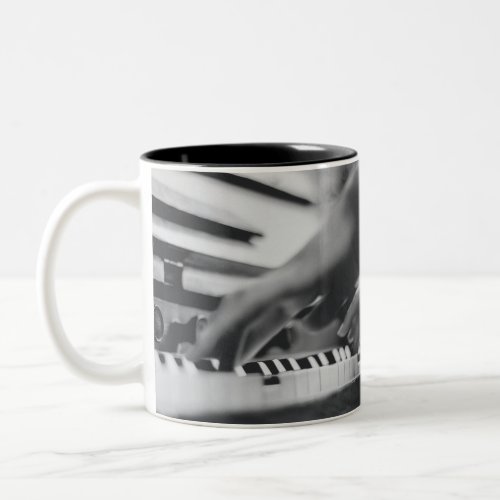 Beautiful Piano Artwork Two_Tone Coffee Mug
