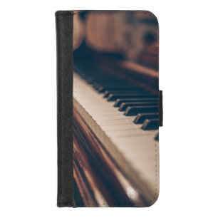 Beautiful Piano Design iPhone 8/7 Wallet Case