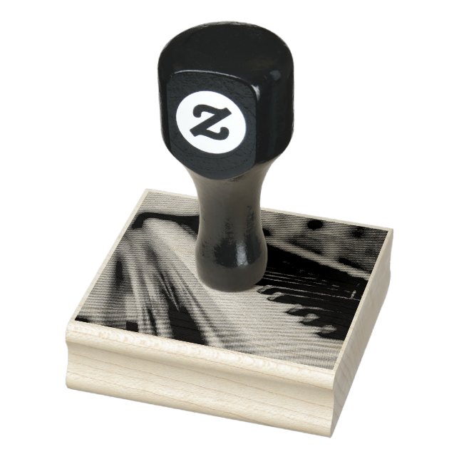 Beautiful Piano Design Rubber Stamp (Stamp)