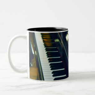 Beautiful Piano Two-Tone Coffee Mug
