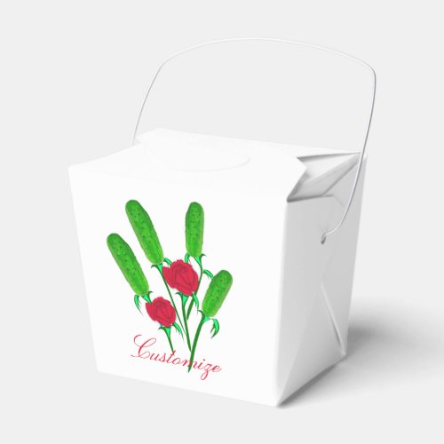 Beautiful Pickle Bouquet with Roses Thunder_Cove Favor Boxes