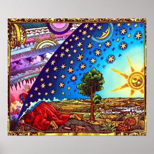 BEAUTIFUL PICTURE of WorldView _ Flammarion Dome Poster