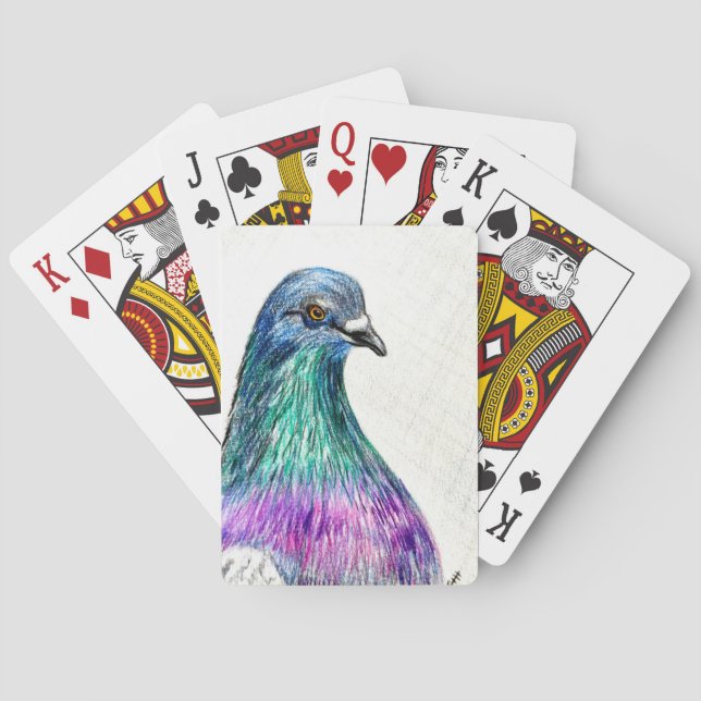 Beautiful Pigeon Poker Cards (Back)
