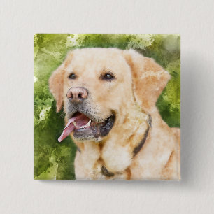 Beautiful Pin Button - Yellow Labrador Retriever