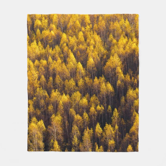 BEAUTIFUL PINE TREE FOREST FLEECE BLANKET (Front)
