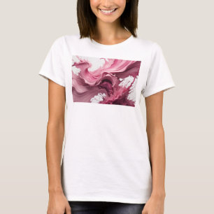 Beautiful Pink ABSTRACT ART Artistic Motif T-Shirt