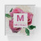 Beautiful Pink and Gold Glam Roses Monogram