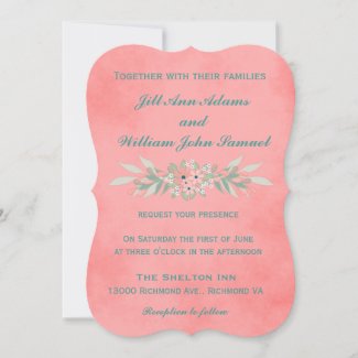 Beautiful Pink and Green Rustic Floral Wedding