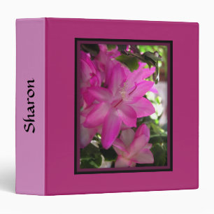 Beautiful Pink Blooms Personal Three Ring Binder