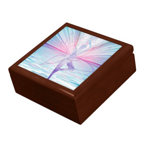 Beautiful Pink  Blue Vrikshasana Yoga Gift Box