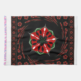 Beautiful Pink Blue White Hearts of Love Design Towel