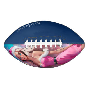 Beautiful Pink Christmas Girl 01 Football