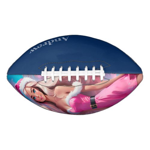 Beautiful Pink Christmas Girl 01 Football