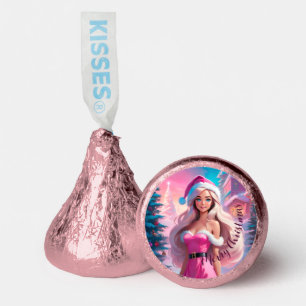 Beautiful Pink Christmas Girl 01 Hershey®'s Kisses®