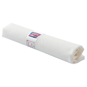 Beautiful Pink Christmas Girl 01 Napkin Bands