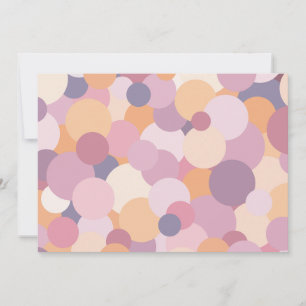 Beautiful pink circles holiday card