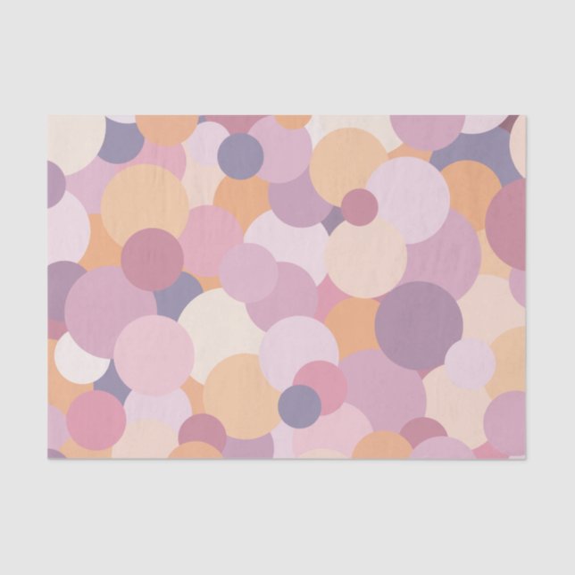 Beautiful pink circles tissue paper (Front)