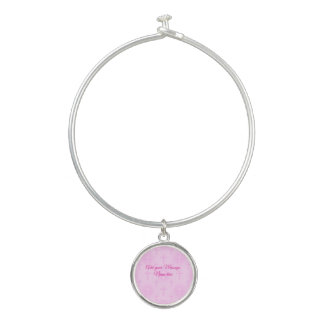 Beautiful PINK Cross  Bangle Bracelet