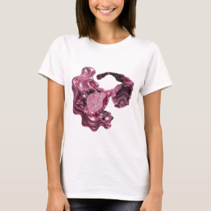 Beautiful Pink CRYSTAL SUNGLASSES Artistic Motif T-Shirt